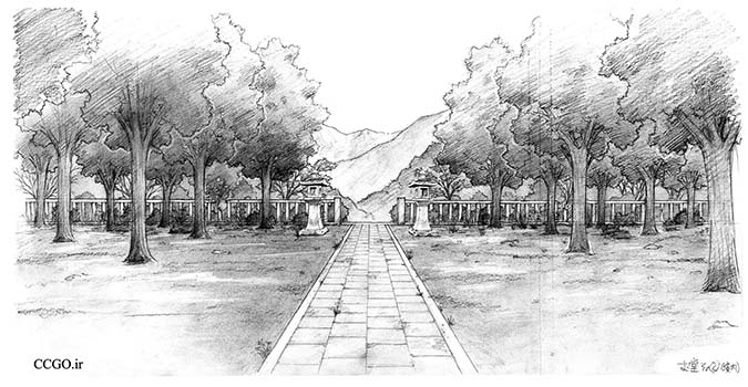 نوعی کانسپت فضا در انیمه‌ها | قبل رنگ آمیزی، انیمه شیطان کش