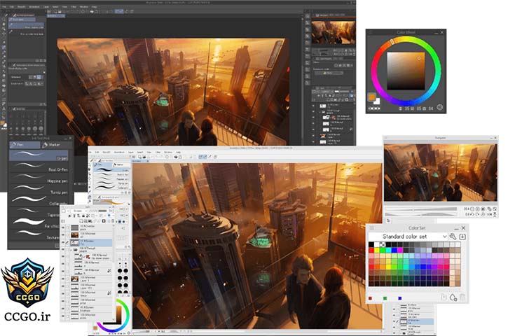 نمایی از عکس تبلیغاتی نرم افزار کلیپ استودیو پینت Clip Studio Paint