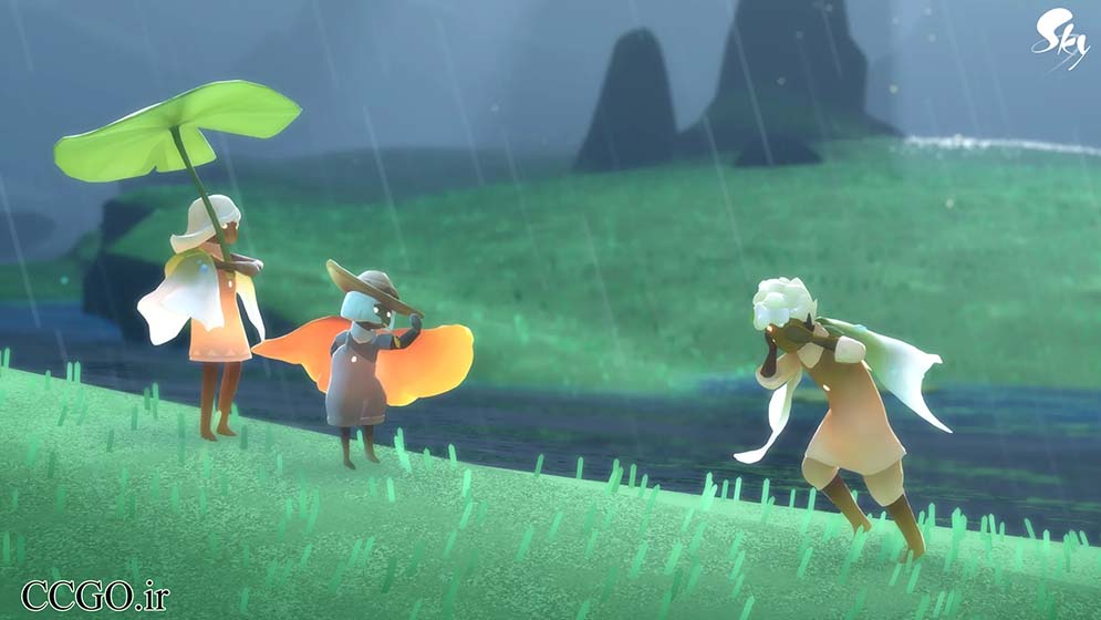 نمایی از بازی آسمان فرزندان نور sky